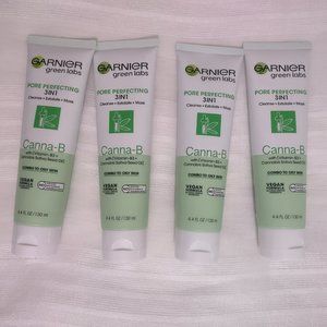 Garnier Green Labs Pore Perfecting 3IN1 Canna-B LOT 4 New Vegan
